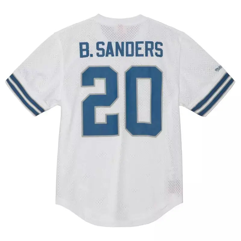Maillot Vintage Barry Sanders Detroit Lions N&N Mesh Blanc - Super-NFL.com