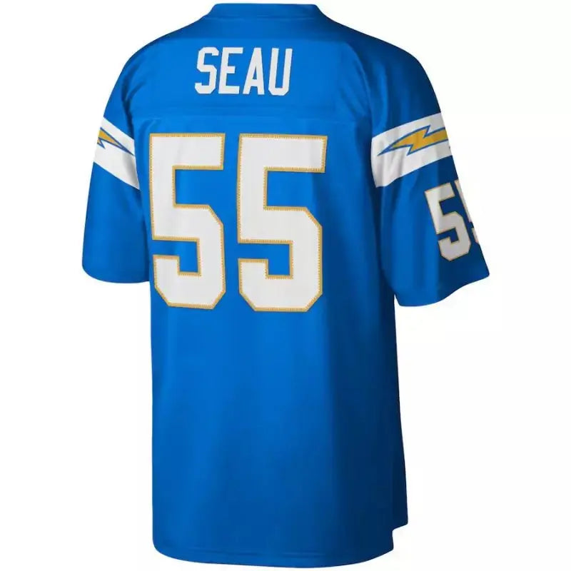 Maillot Vintage Junior Seau Los Angeles Chargers 2002 Legacy Retro Bleu - Super-NFL.com
