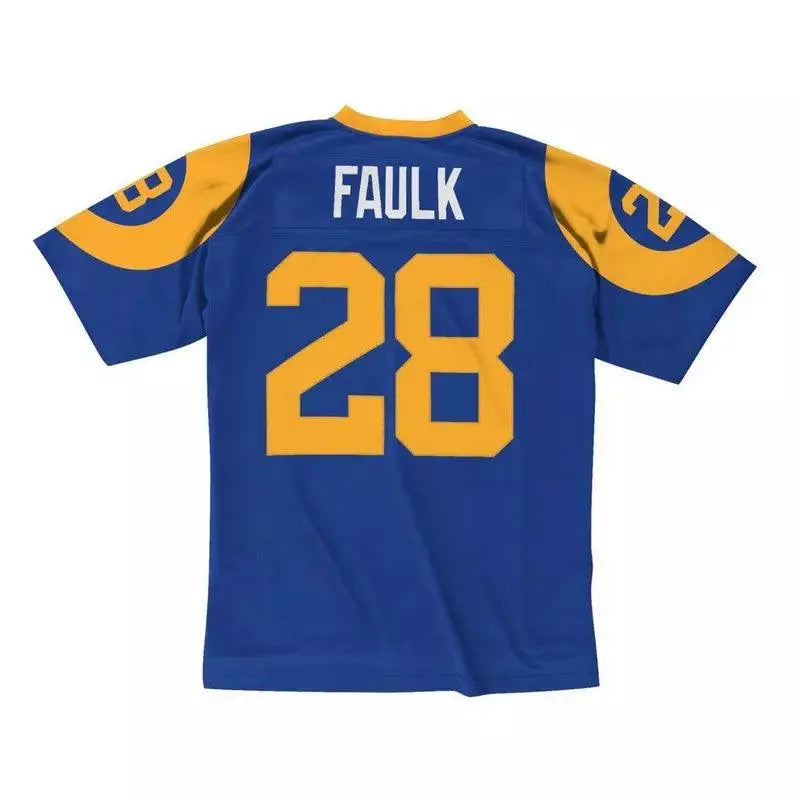 Maillot Vintage Marshall Faulk St. Louis Rams 1999 Legacy Retro Bleu - Super-FL