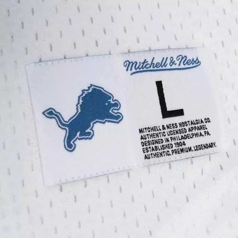 Maillot Vintage Barry Sanders Detroit Lions N&N Mesh Blanc - Super-NFL.com