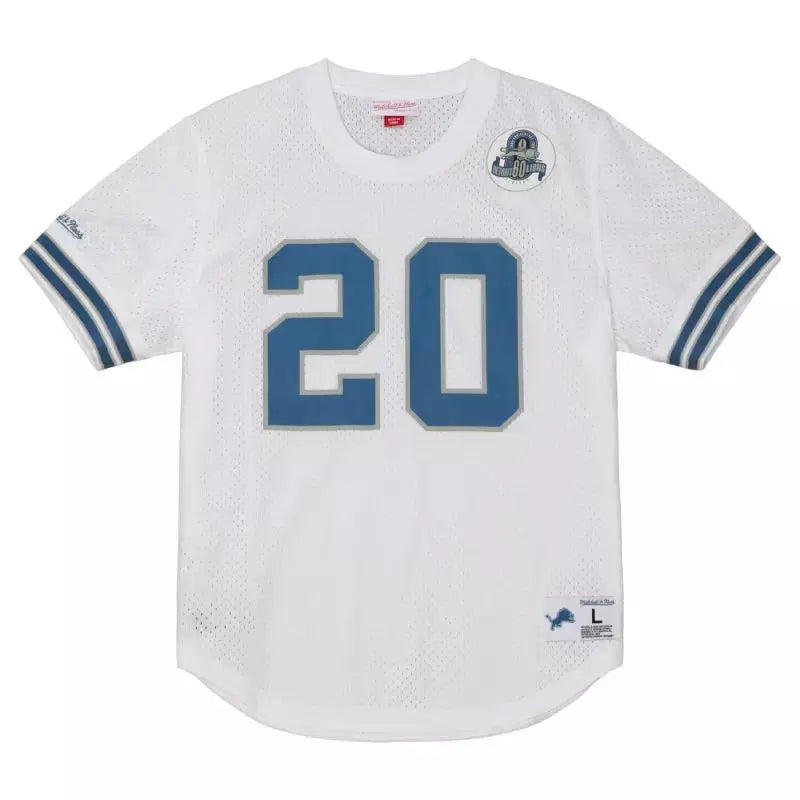 Maillot Vintage Barry Sanders Detroit Lions N&N Mesh Blanc - Super-NFL.com