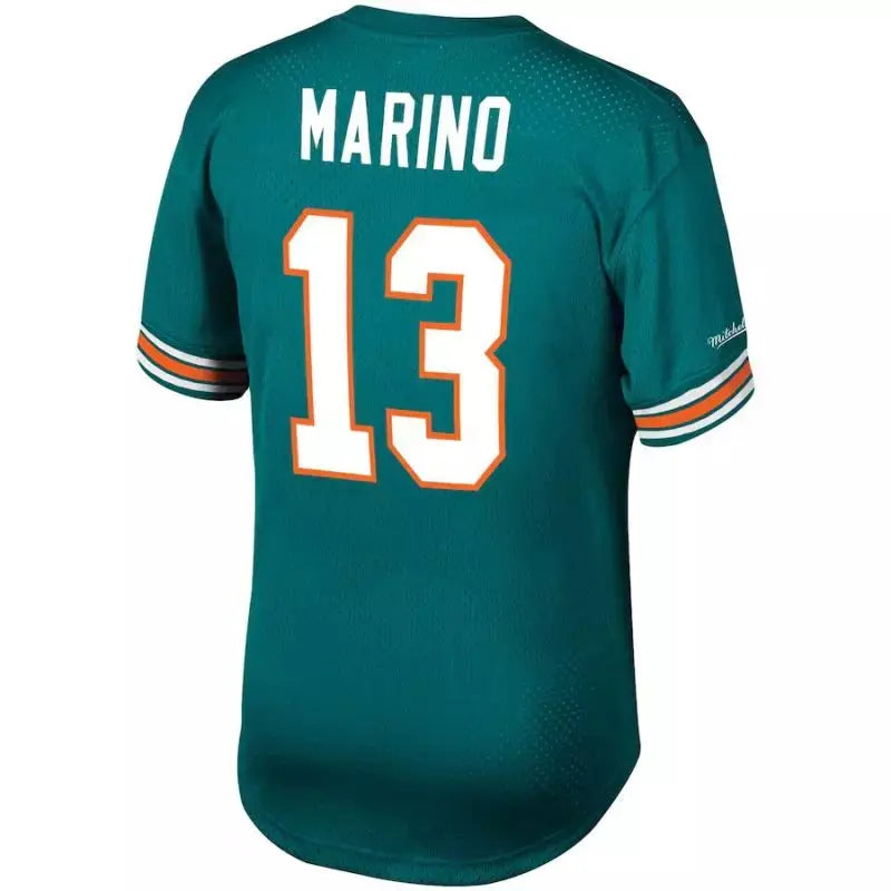 Maillot Vintage Dan Marino Miami Dolphins N&N Mesh Retro Aqua - Super-NFL.com