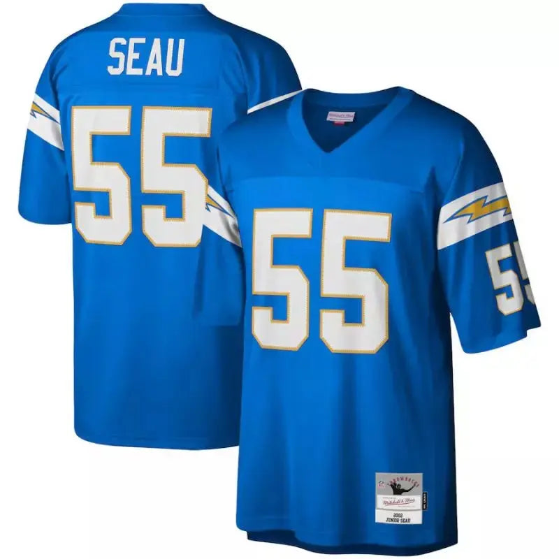 Maillot Vintage Junior Seau Los Angeles Chargers 2002 Legacy Retro Bleu - Super-NFL.com