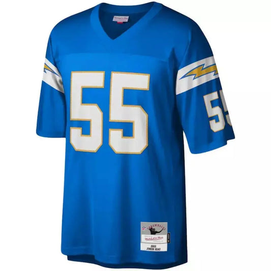 Maillot Vintage Junior Seau Los Angeles Chargers 2002 Legacy Retro Bleu - Super-NFL.com