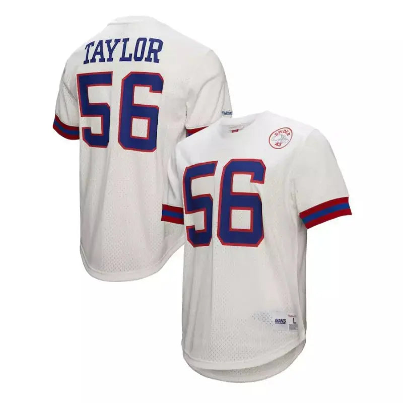 Maillot Vintage Lawrence Taylor New York Giants Mitchell & Ness N&N Mesh Blanc - Super-NFL.com