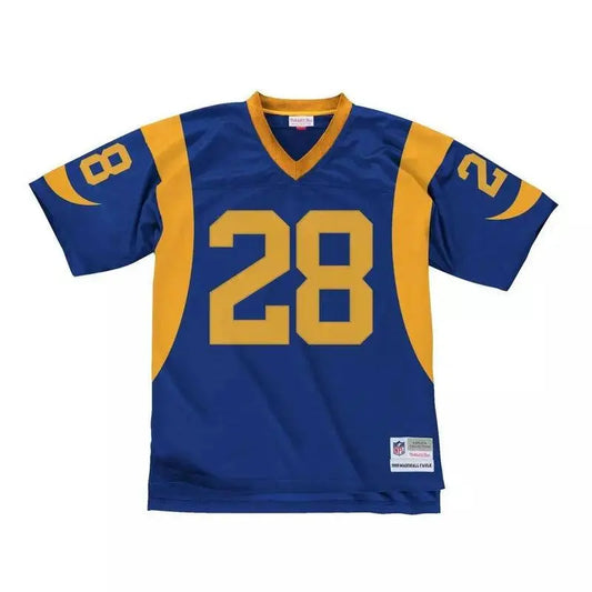 Maillot Vintage Marshall Faulk St. Louis Rams 1999 Legacy Retro Bleu - Super-FL