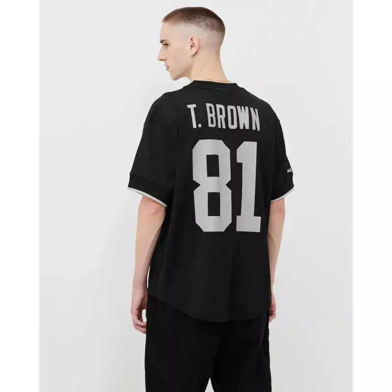 Maillot Vintage Tim Brown Las Vegas Raiders N&N Mesh Noir - Super-NFL.com