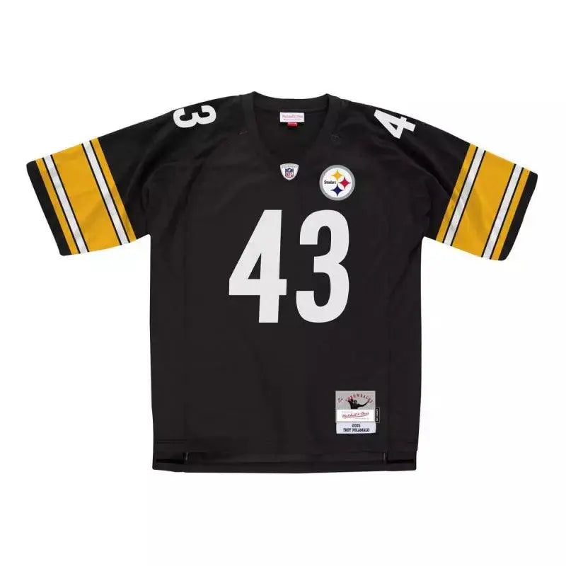 Maillot Vintage Troy Polamalu Pittsburgh Steelers 2005 Legacy Retro Noir - Super-FL