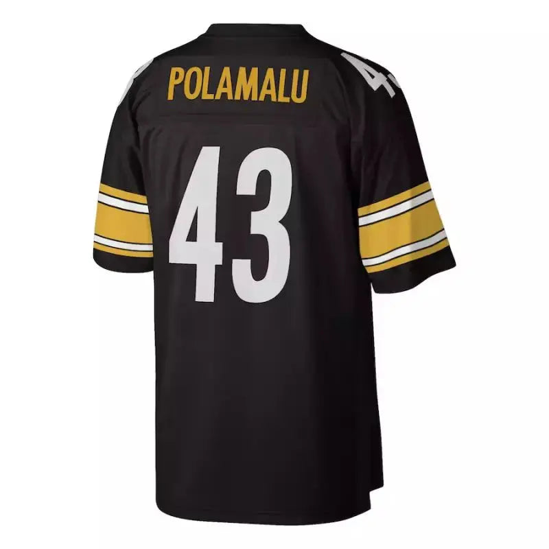 Maillot Vintage Troy Polamalu Pittsburgh Steelers 2005 Legacy Retro Noir - Super-NFL.com